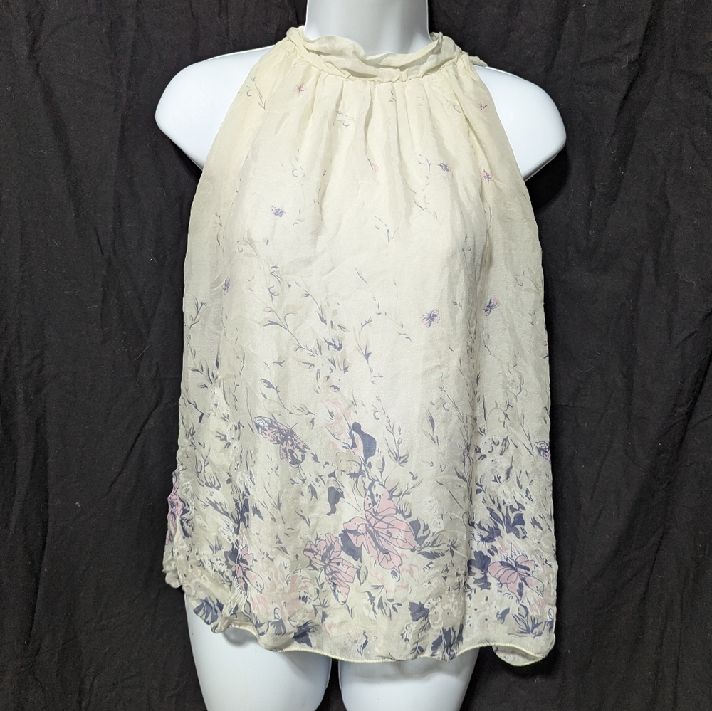 100% Silk Halter Top Tank Top
